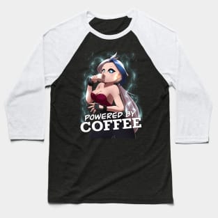 Powered by coffee Baseball T-Shirt